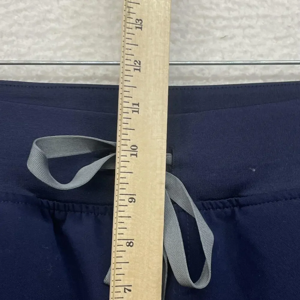 FIGS Scrub Jogger Pants Mens Medium Tall Navy Technical Collection Zip Cargo